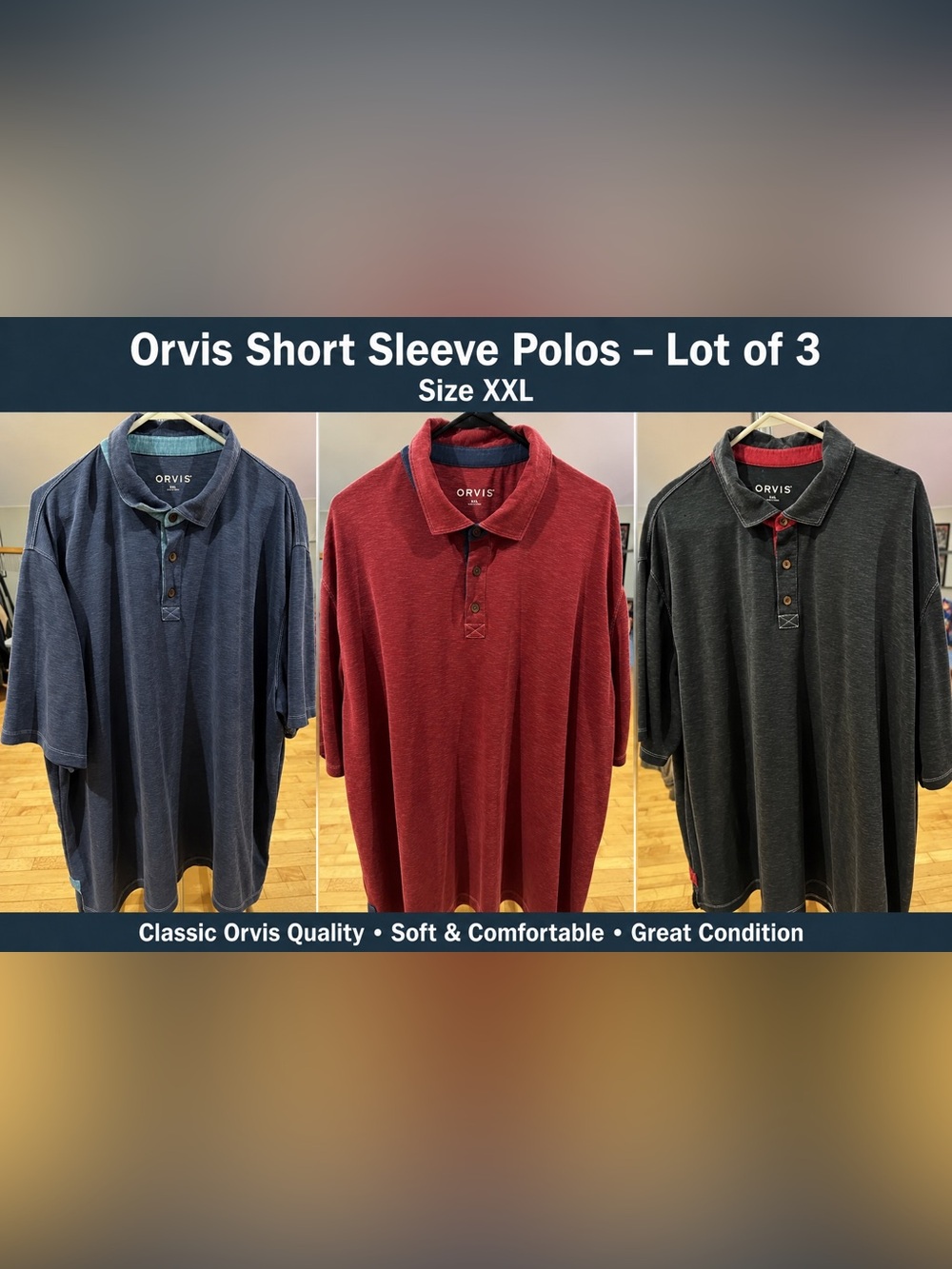 The Orvis Signature Polo - Lot of 3 - XXL